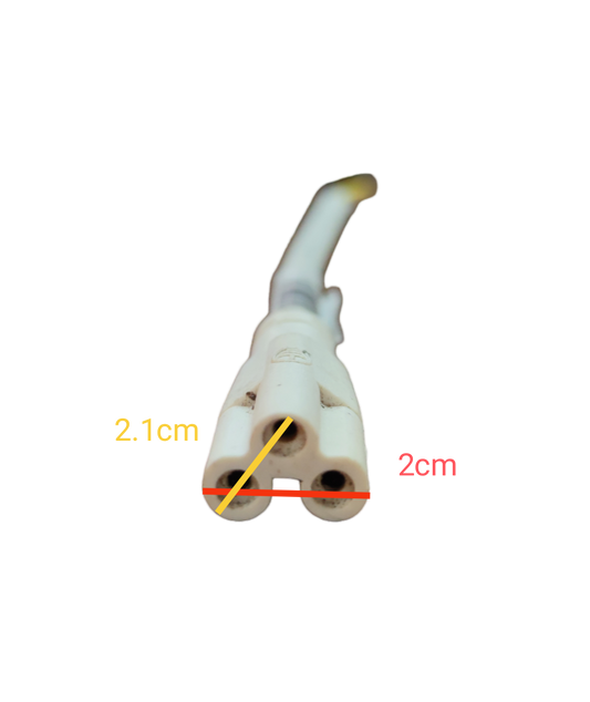 Local T-5 AC Cord Connector End to End (3Pins)