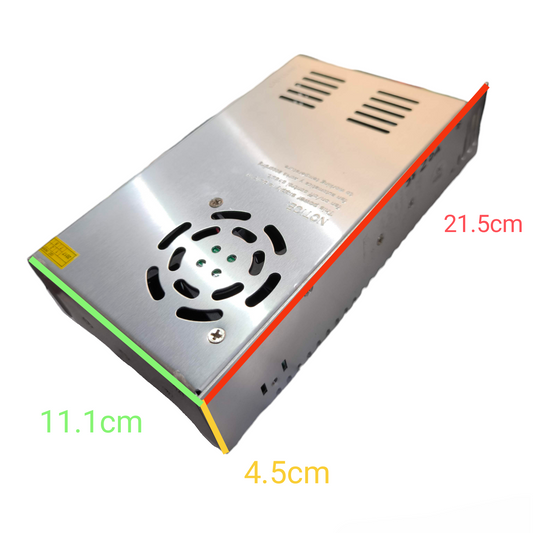 ZwitseRise 3V DC 20A Switching Power Supply with Metal Housing and Cooling Vent for Efficient Power Delivery