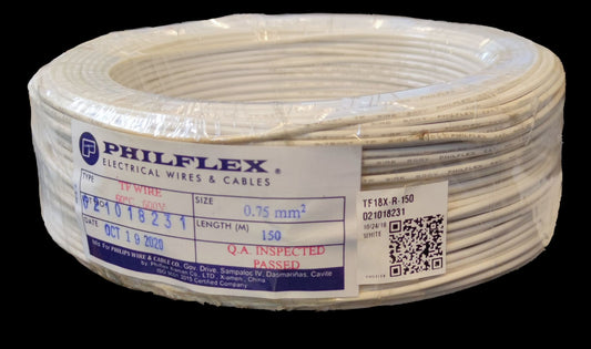 Philflex TF wire 18/7 0.75mm, Hook Up TF wire 0.75mm (Black)