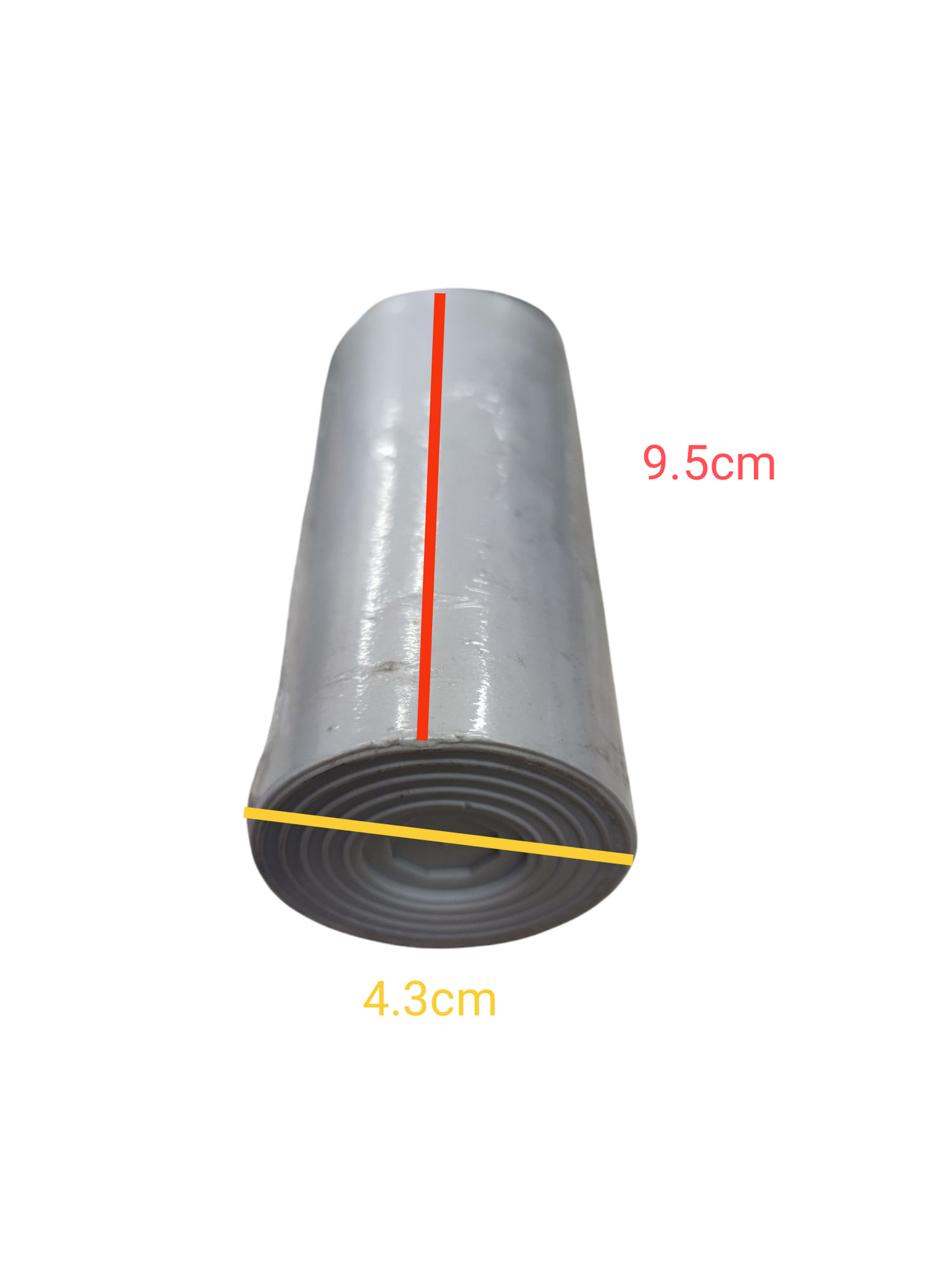Syscap 40uF 250V Running Capacitor cylinder measuring 9.5cm height and 4.3cm diameter
