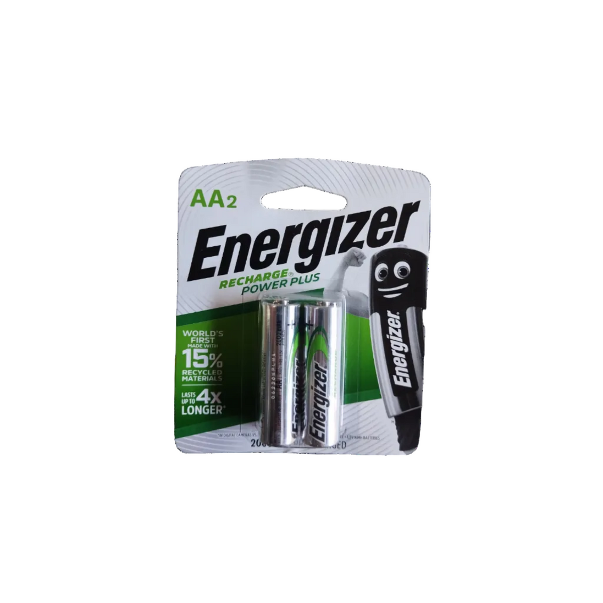 Energizer AA Rechargeable Battery Pack of 2 200mAh HR6 1.2V