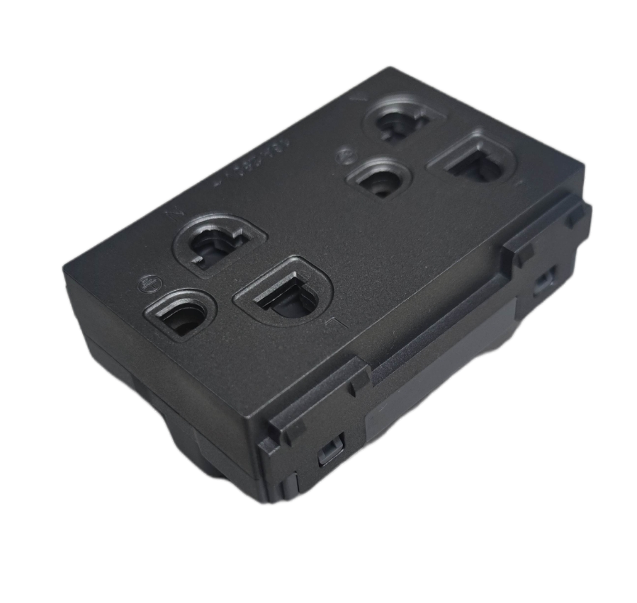 Omni Duplex Universal Outlet with Ground ( Designer Series) Graphite DWG-402G 16A 250V