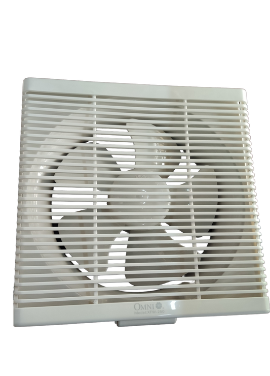 Omni Exhaust Fan 10" Wall Type , Exhaust Fan 10 Inches 220V Installation Size 29cm x 29 cm