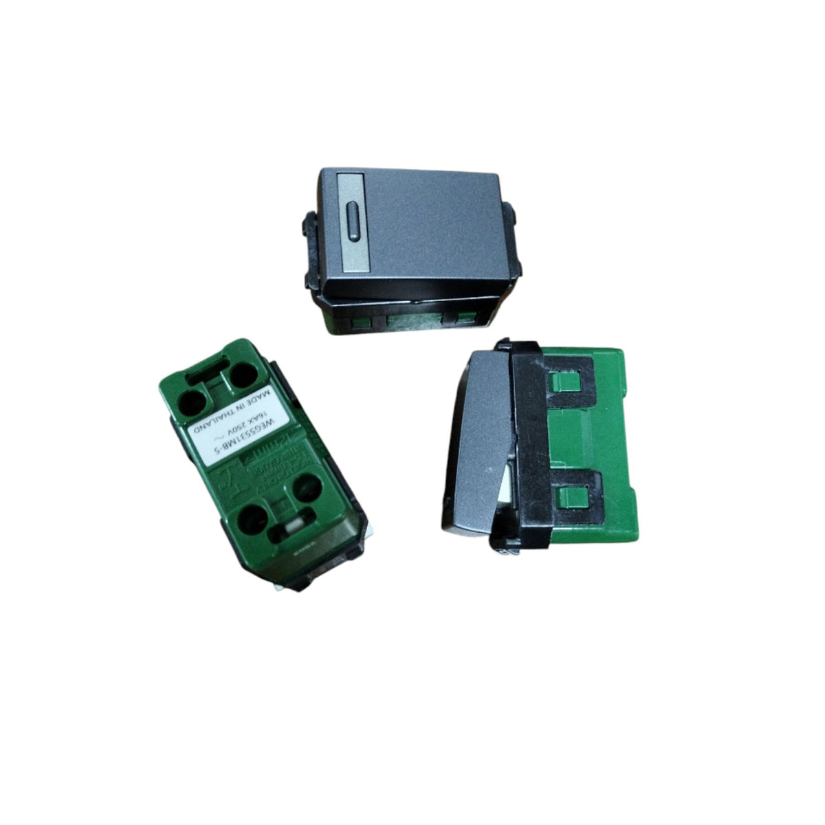 Panasonic 1 Way Switch Non Illuminated Refina Series Metallic Black, WEG5531BM