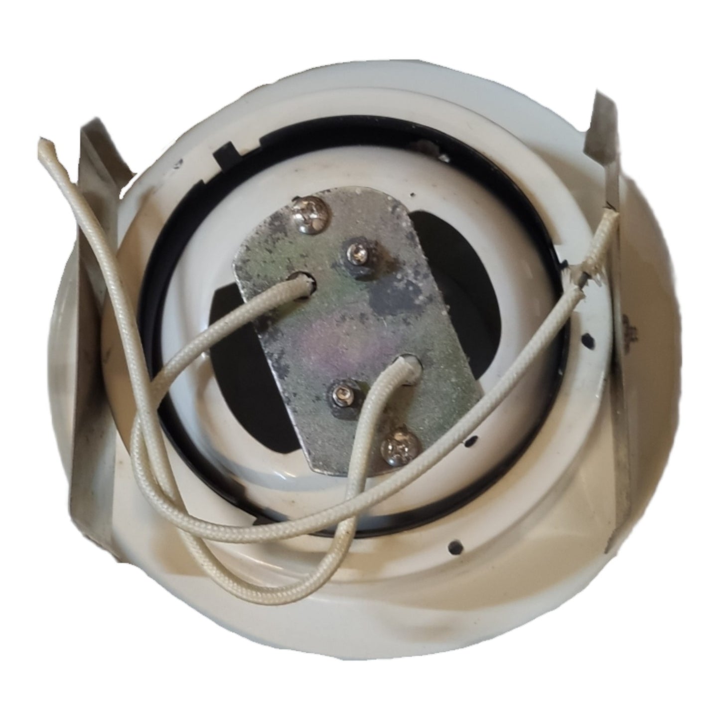 Ceiling fan motor on a white background