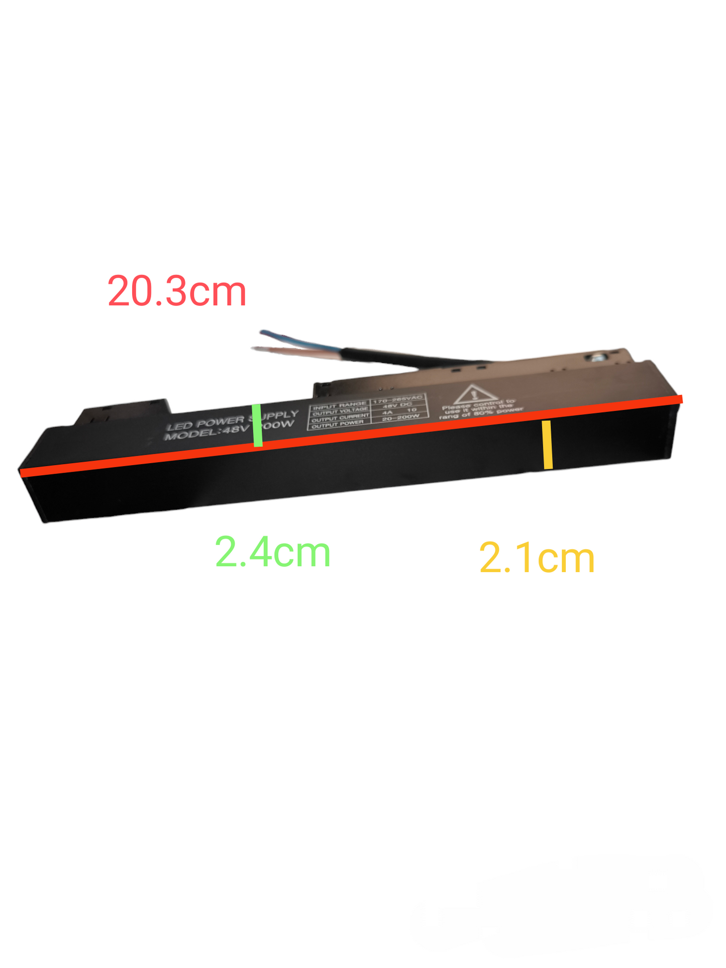 Magnetic Track Light Power Supply (ILLUMIQ TERRA) Output 48V Input 220V (200WATTS) (Copy)