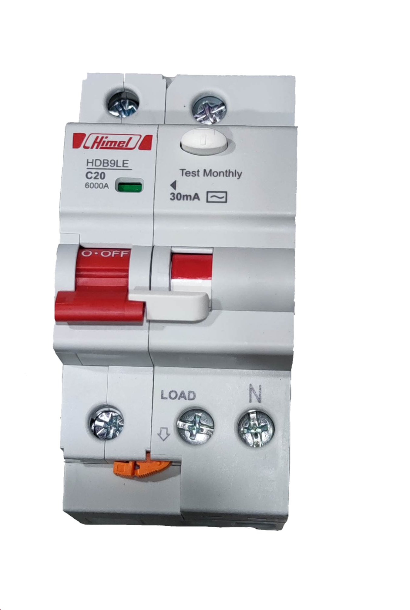 Himel 20A 6 KAIC 30mA 1P+N 220V AC HDB9LEN32IC20S, RCBO Residual Circuit Breaker with OverLoad