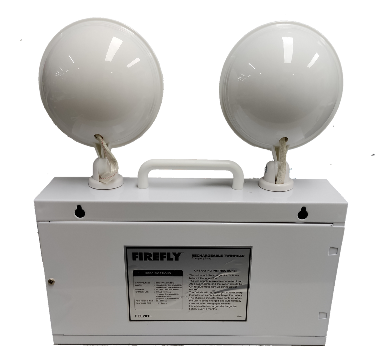 Firefly Emergency Light LED Twin Head Classic Design
