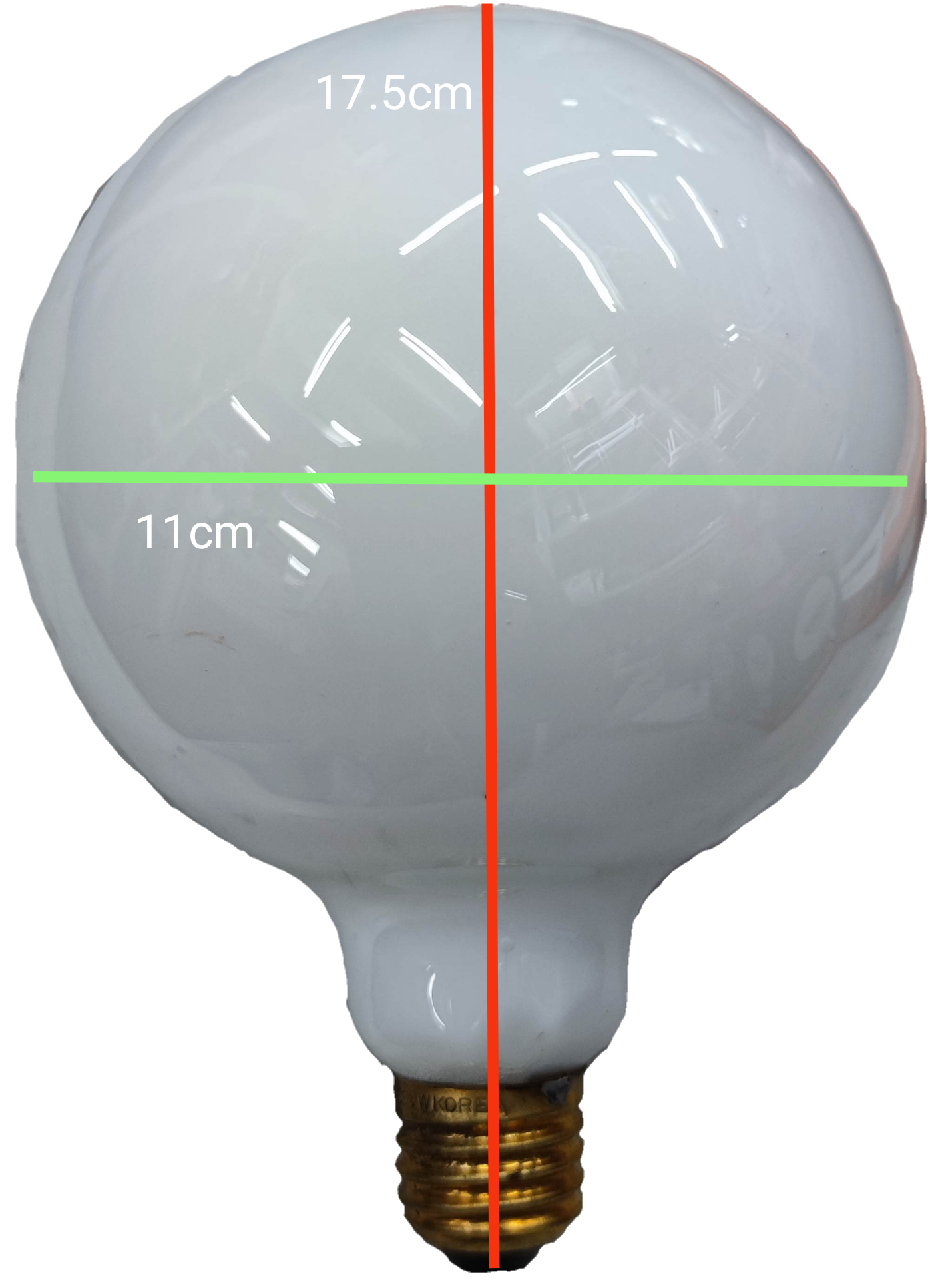 Hope Globe Bulb 60W E27 Warm White 220V 250mm