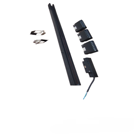 ILLUMIQ TERRA LED Magnetic Track Light 1 Meter 26mm with 3pcs 6W LED Rotary Grille Track Light 220V Daylight 6500K