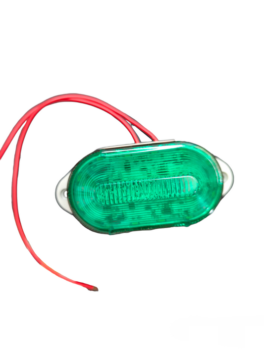Green LED Warning Light 12V DC, Blinker Blinking, Industrial Warning Lamp