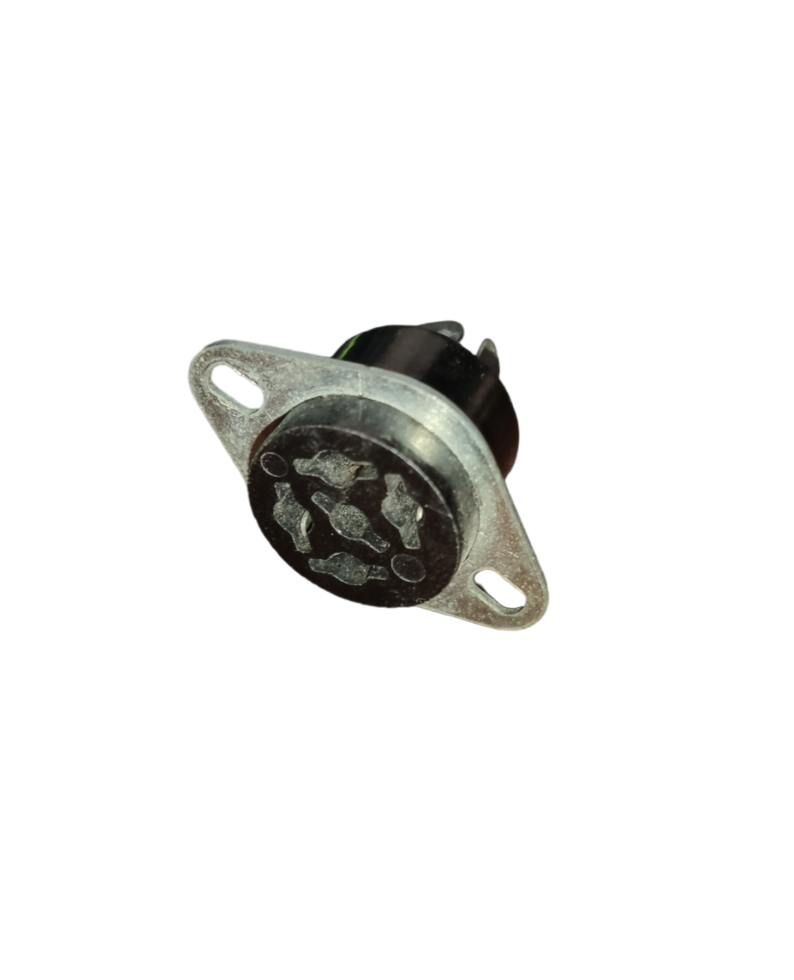 5 pin DIN connector socket electrical circuitry part with metal mounting flange from China