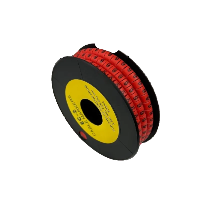 500pcs Cable Marker Red - 6 on a roll for effective cable organization and management