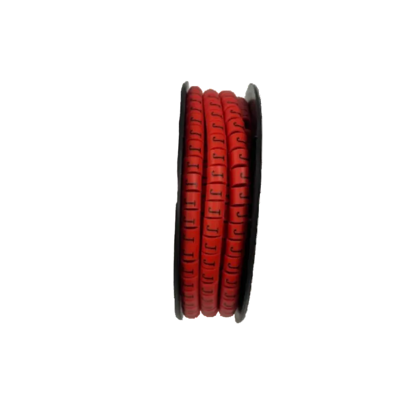 500pcs Cable Marker Red - J for organized cable management and easy identification