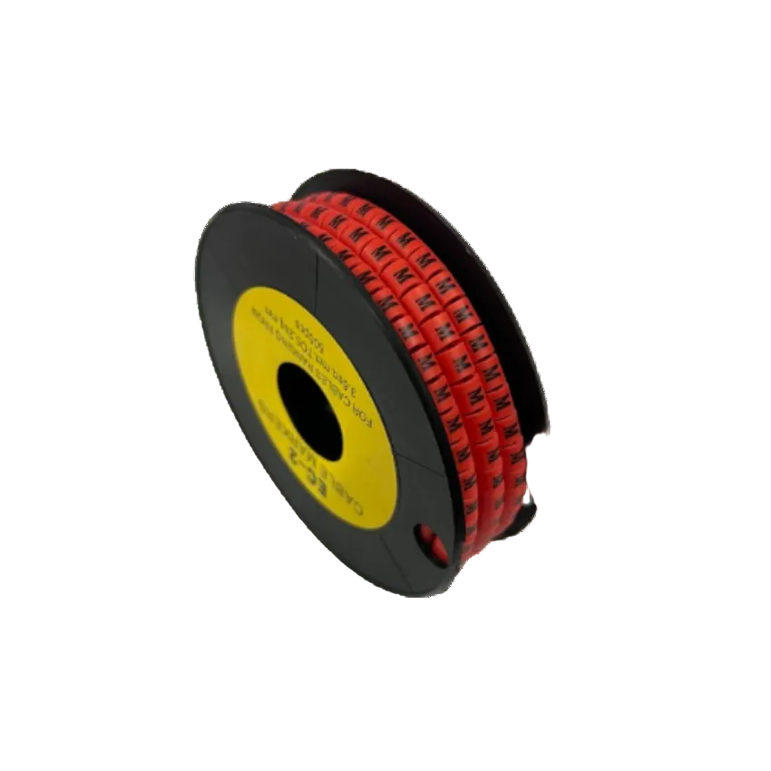 500pcs Cable Marker Red - M on a spool for organized cable management solutions