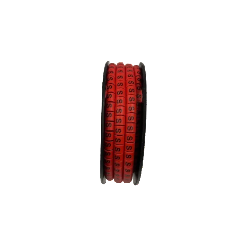 500pcs Cable Marker Red -S for effective cable organization and management