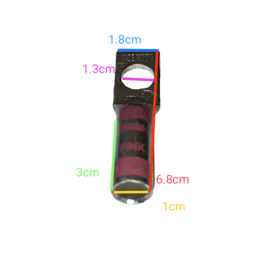 Utilux 50mm Wire Size 1099899-7 Terminal Lugs with detailed measurements for electrical circuitry and parts