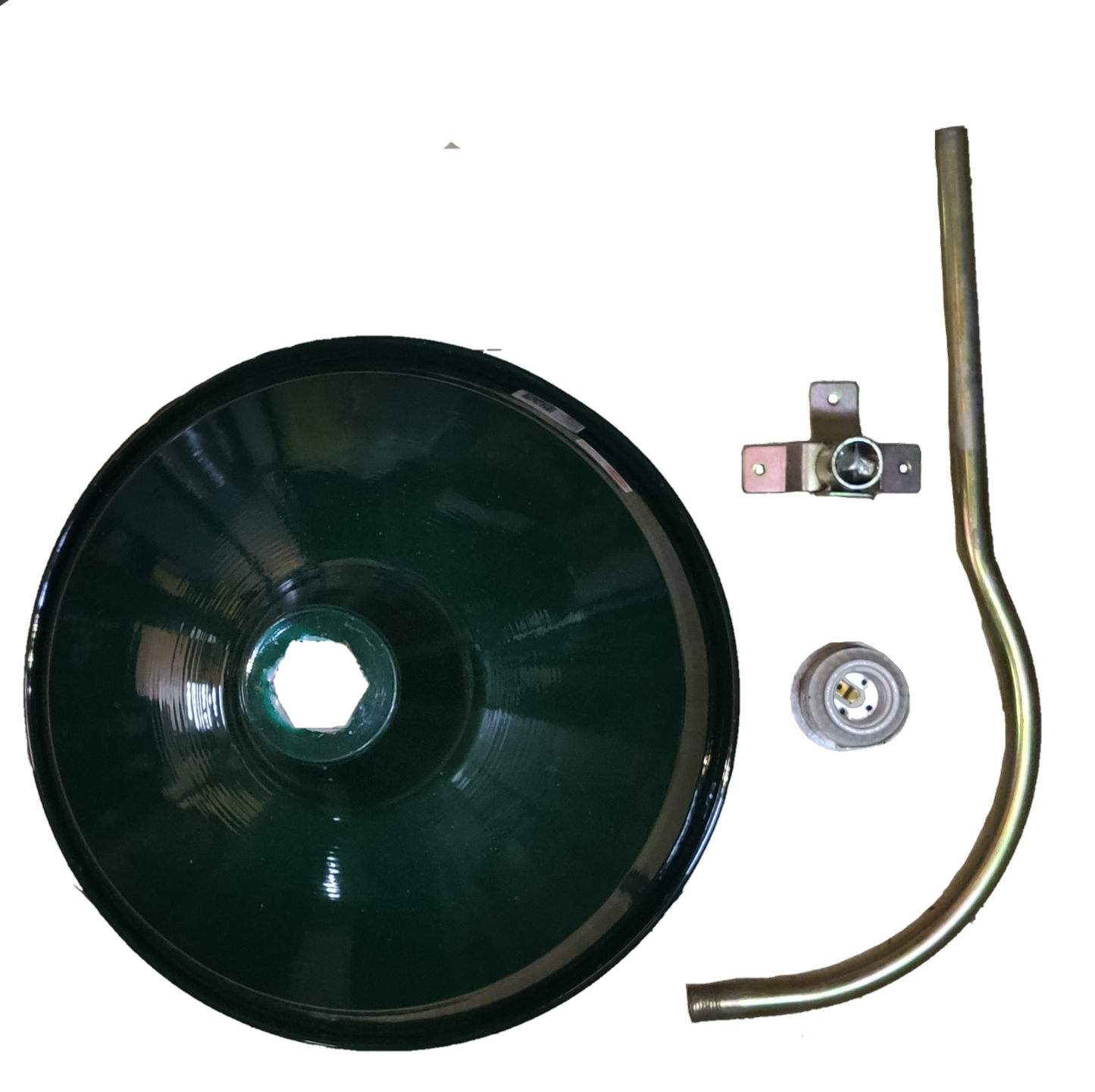 Lamp Cover 14" Deep Type with E27 Socket Arm and Claw Foot AMCO, Sombrero Green 14" Lamp Cover with E27 Socket Arm and Claw Foot, Lamp Reflector Deep Type 14 Inches ( AMCO) with E27 Socket Arm and Claw Foot