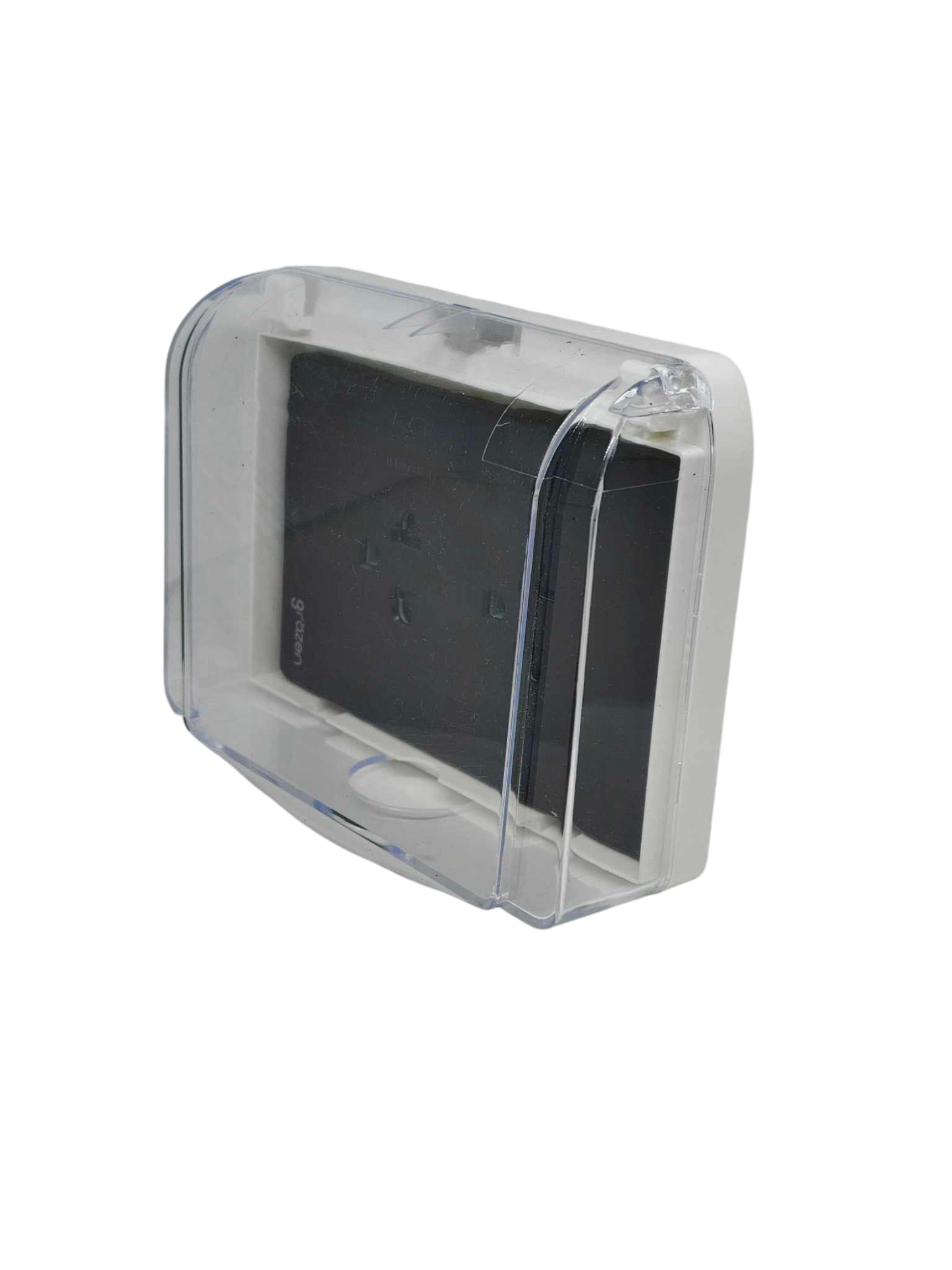 Grazen Weatherproof Plate Cover with Duplex Universal Outlet with Ground 16A 220V 16A 220V WC-019-W+GW-010