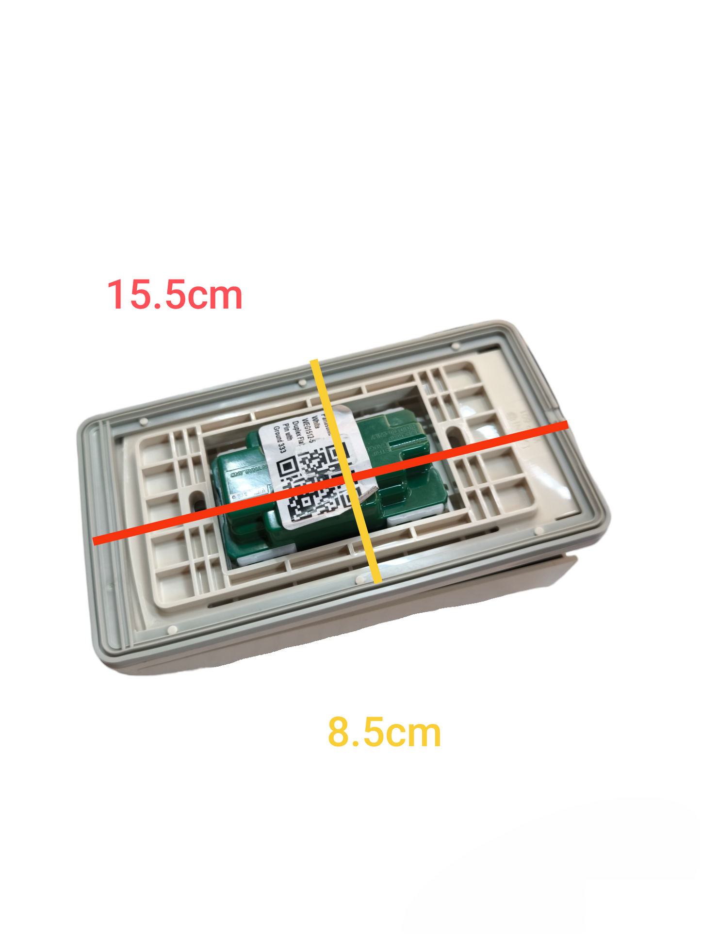 Panasonic & Omni Weatherproof Duplex Flat Pin with Ground 16A 250V WPP-601/WEG6803W-1/WEG1512-5