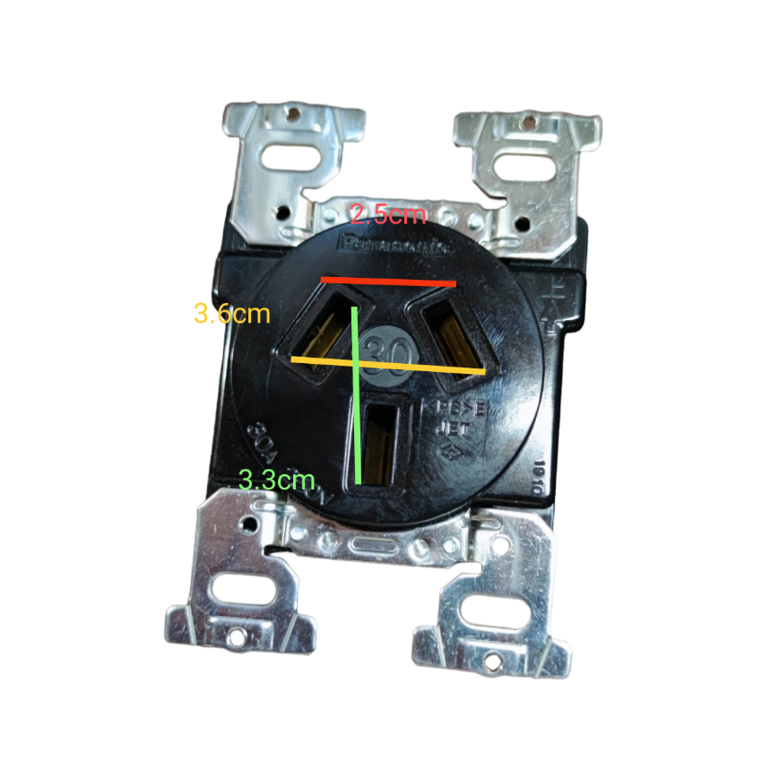 Panasonic Range Outlet 30A 220V WF1330B/K / WNF6255W