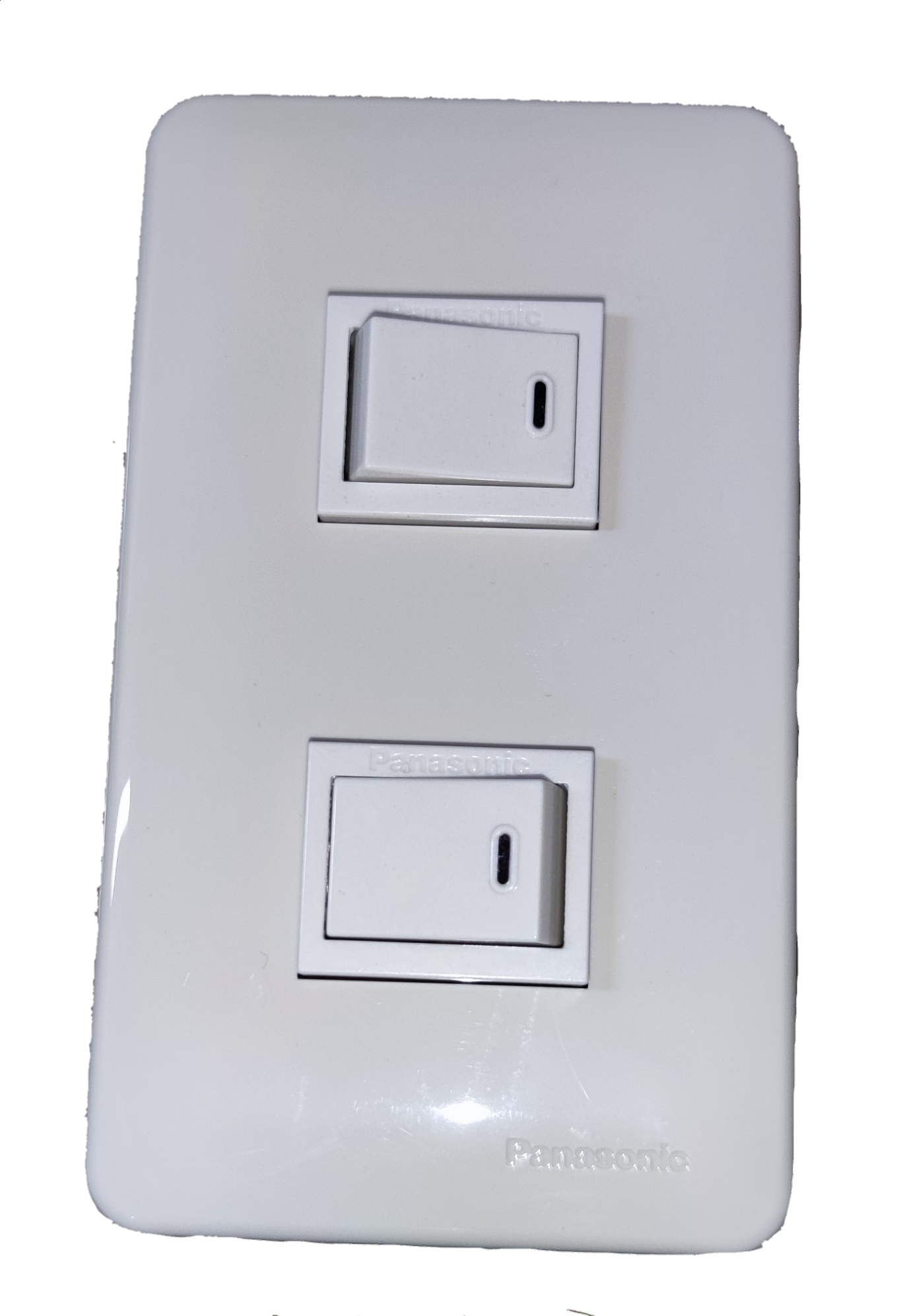 Panasonic 2 Gang 1 Way Switch Classic Series, 2 Gang Switch Classic Series 16A 250V WNG5001-5 / WNF6202W-8