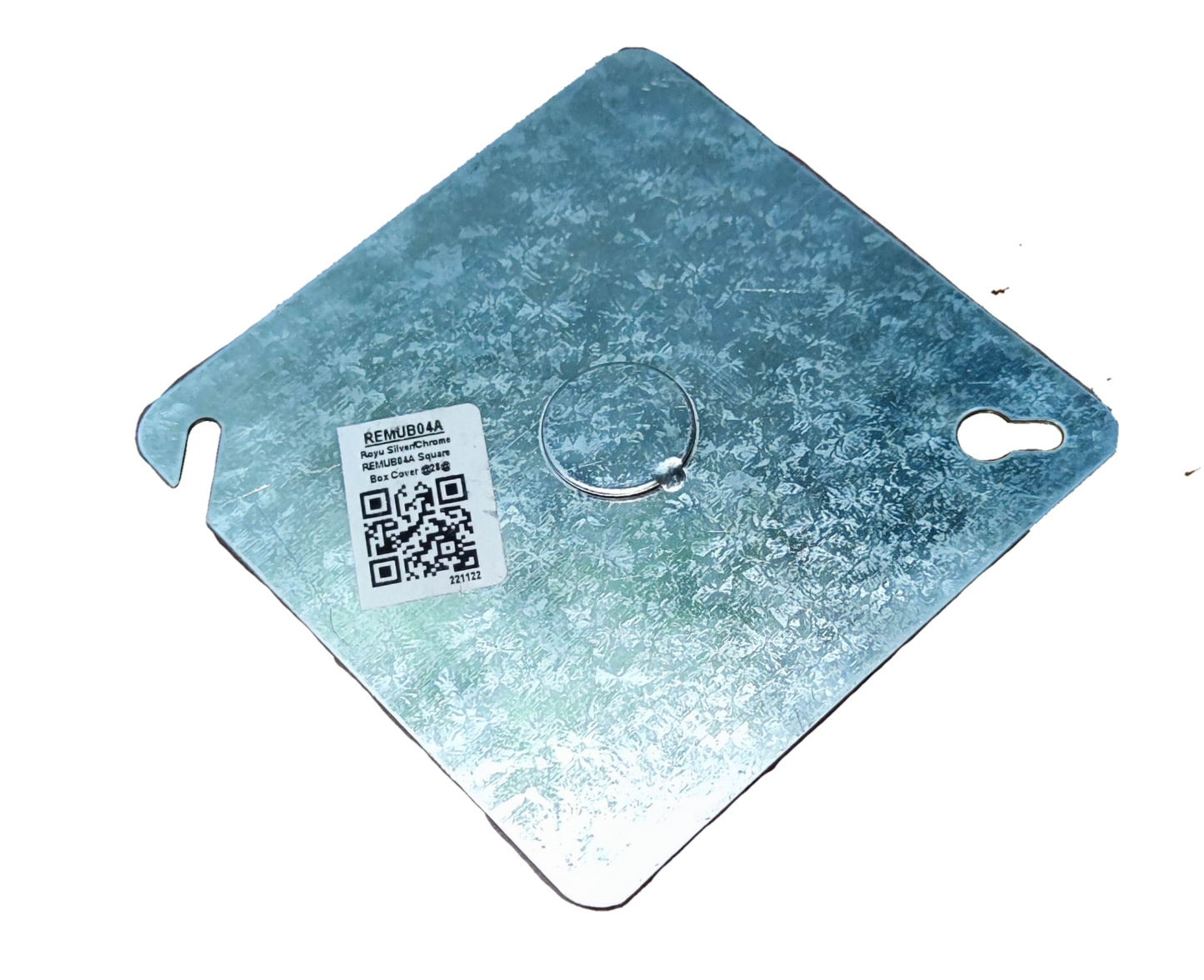 Royu 4" x 4" Metal Cover REMUB04A, 1mm Thickness AWG 18 Junction Box Cover Metal