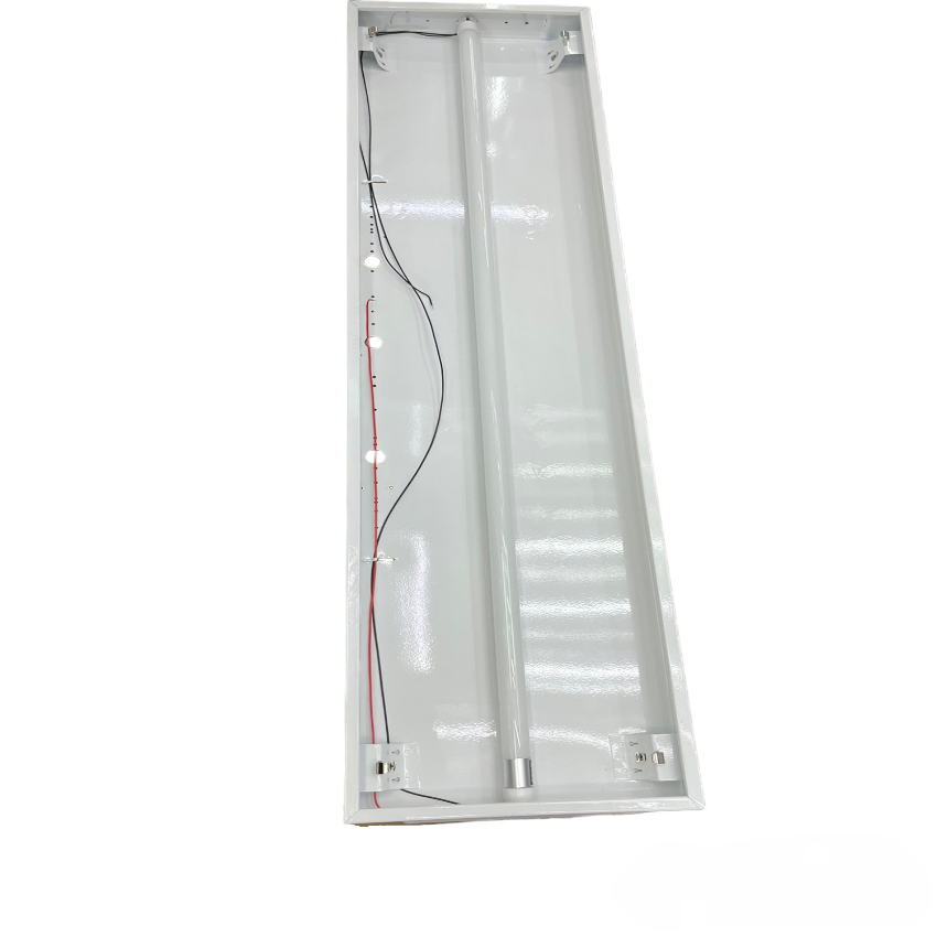 Ecolum 12x48" T8 Louver Recessed LED Fluorescent Fixture with Lamp Daylight 6500K 220V Troffer