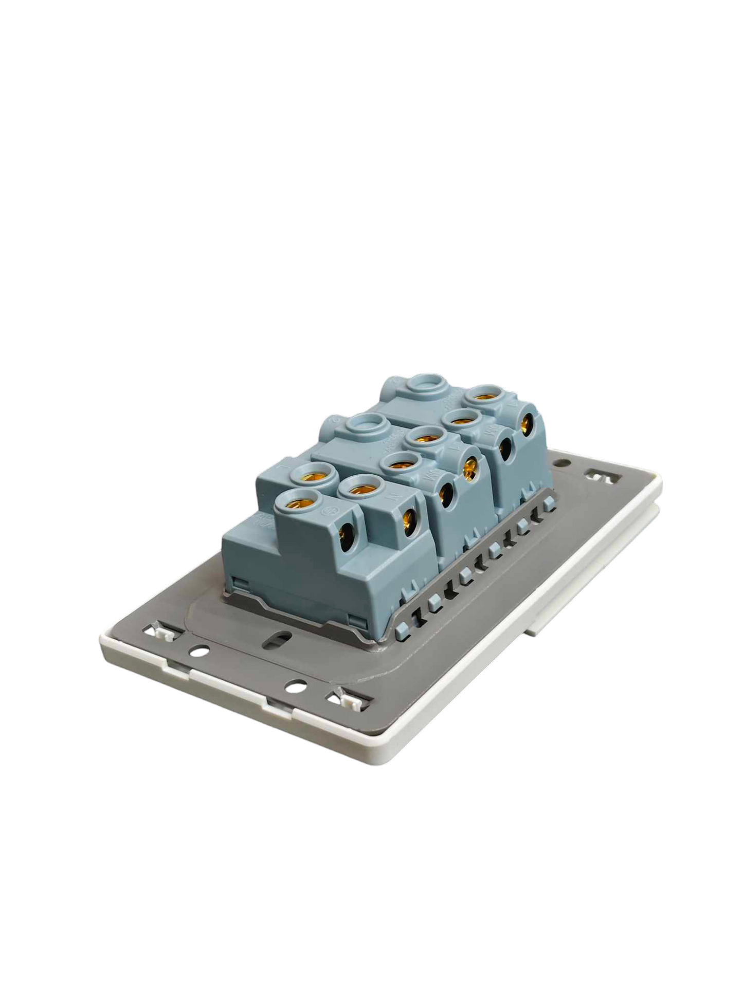 Grazen 2 Gang 1 Way Switch with 1 Gang Universal Outlet with Ground 16A 220V GW-009
