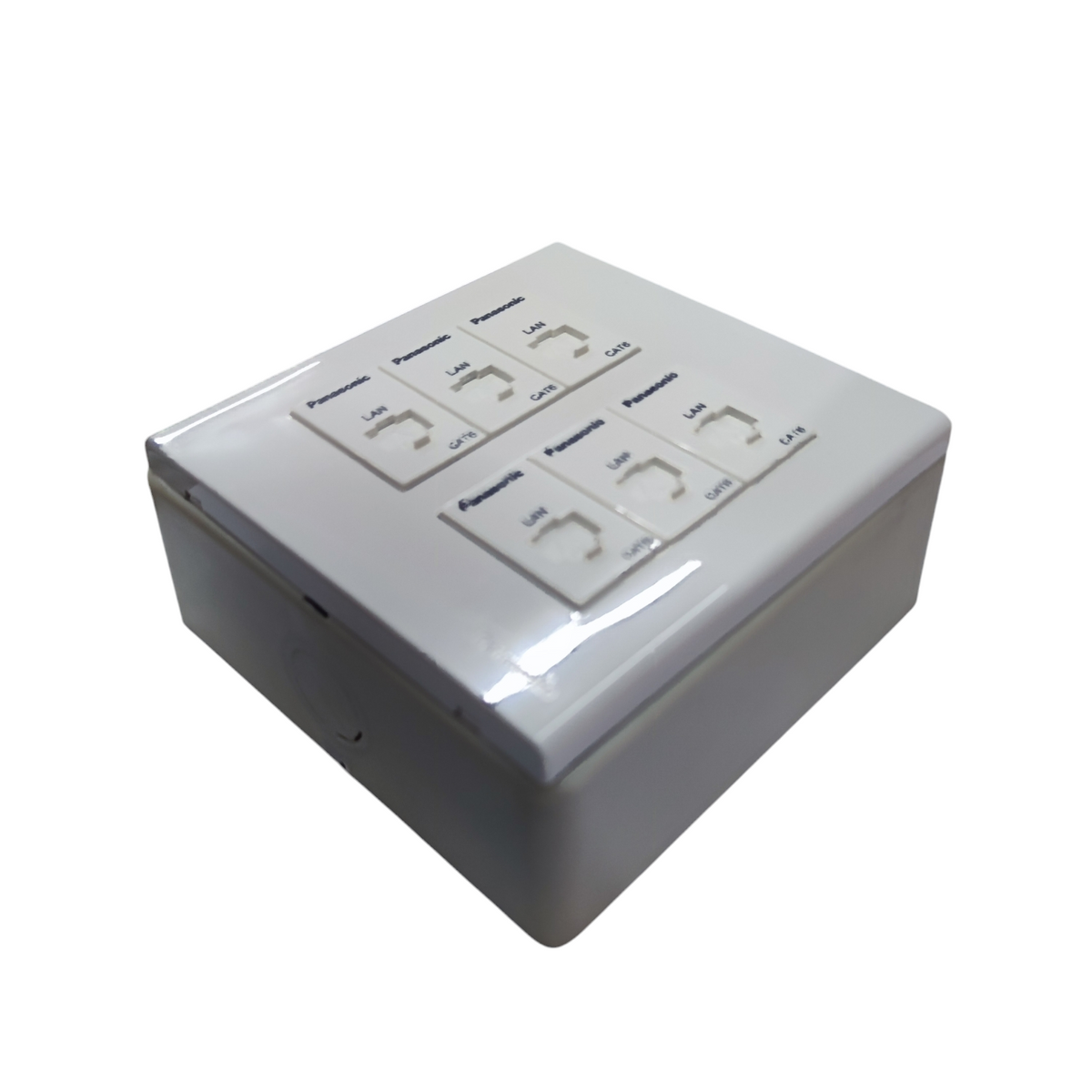 Panasonic 6 Gang LAN Outlet CAT6 with Utility Box WEG6806+(6XWEG24886)+Utility Box