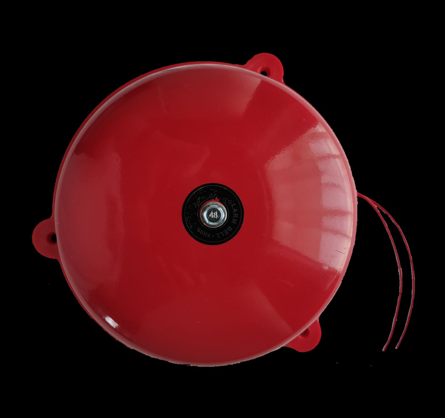 Grippes 6 inch fire alarm bell 220V red round metal fire safety detector with wiring