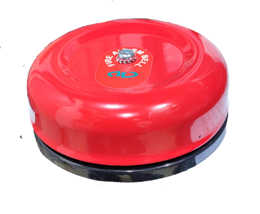 Horing Lih 6 inch fire alarm bell 24V DC in red for fire detection and safety systems