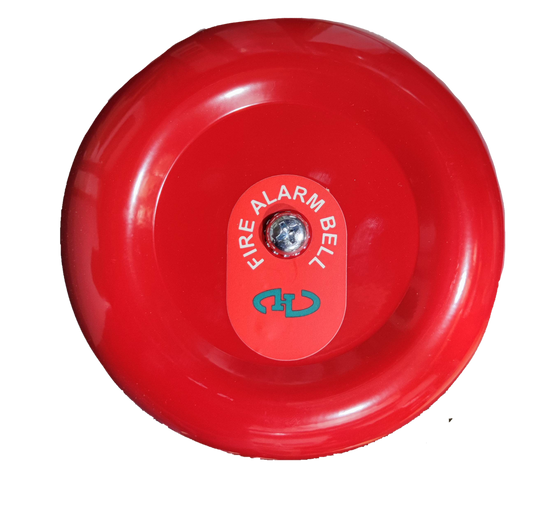 Horing Lih 6 inch fire alarm bell 24V DC in red for fire safety alert systems
