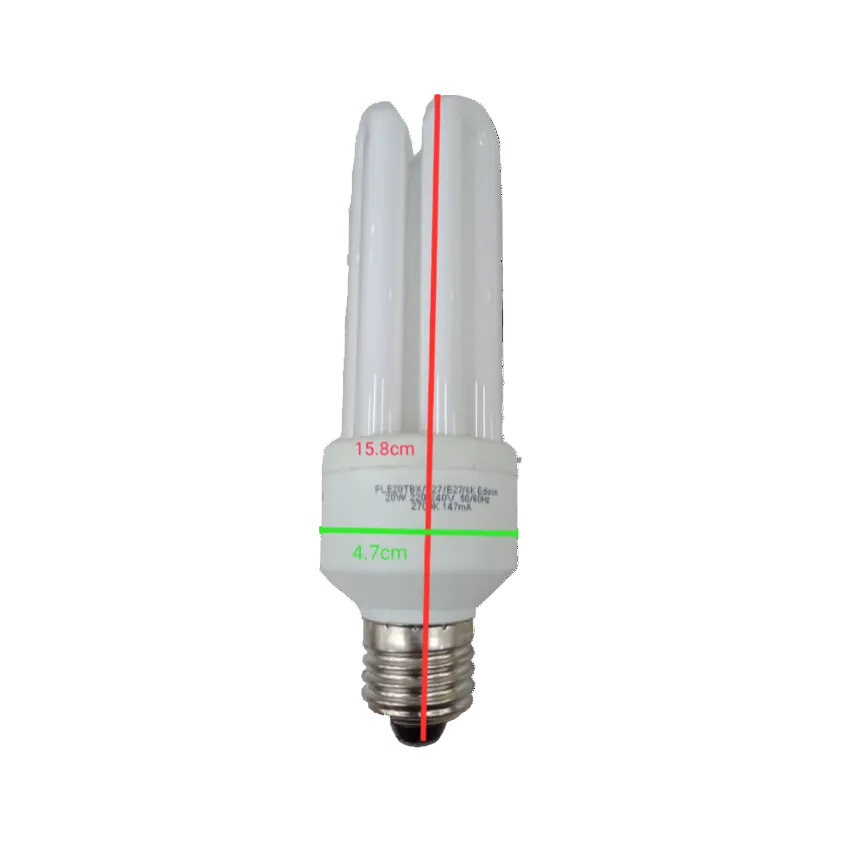 GE 20W CFL E27 220V 3U Economizer Warm White