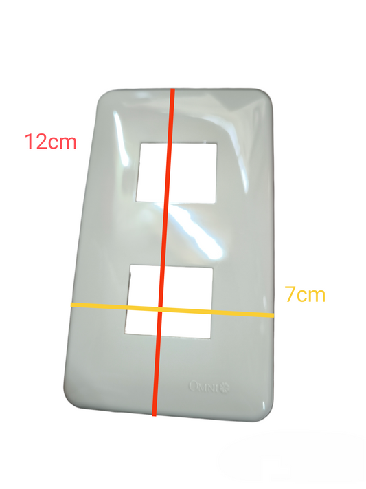 Omni 2 Gang Plate Cover Classic Series WEP-102