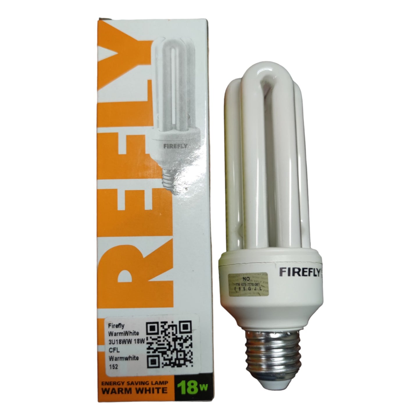 Firefly 18W CFL E27 3U 220V Available in Daylight 6500K or Warm White 3000K