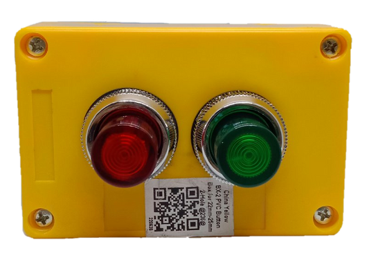 Illuminated Push Button Red and Green 220V with Surface Box