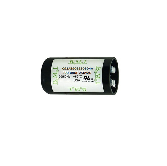 Motor Starting Capacitor 590-708 UF BMI Brand Available in: (125VAC, 165VAC, and 250VAC)