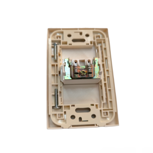 Omni 1 Gang Cable TV Outlet with Plate Cover WWP-110+WWV-301