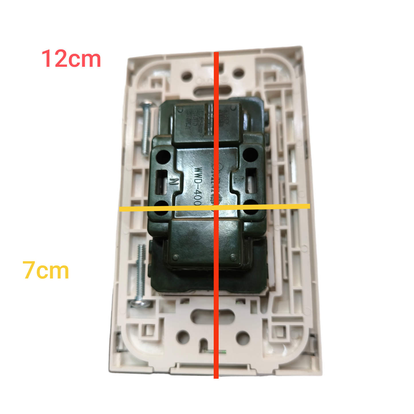 Omni Duplex Flat Pin Outlet 15A 250V with Stainless Plate Cover WWP-113S+WWD-400