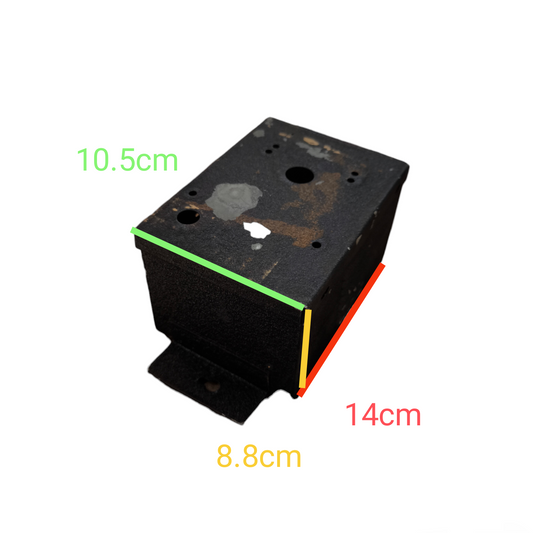 Metal Box 140mm x 88mm x 105mm with Holes