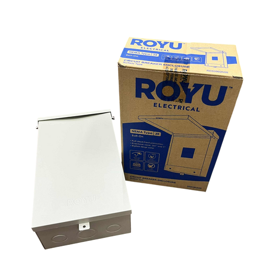 Royu Nema 3R Panel Board Housing for 2 Pole Bolt-on Circuit Breaker Circuit Breakers