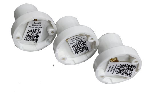 Omni E-14 PVC Socket, Small E14 Socket, Candle Bulb Socket (3pcs)