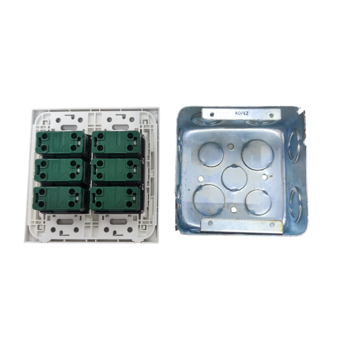 Panasonic 6 Gang 1 Way Switch 16A 220V Device Wide Series with Utility Box WEG6806+(6XWEG5001K-5)+Utility Box
