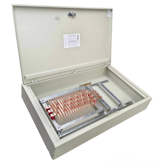 Panel Board for EZC250F 200A 25KAIC 3 Pole Main and 18 Branches 6KAIC 2 Pole Miniature ( Schneider), 3 Pole Main 2 Pole 18 Branches