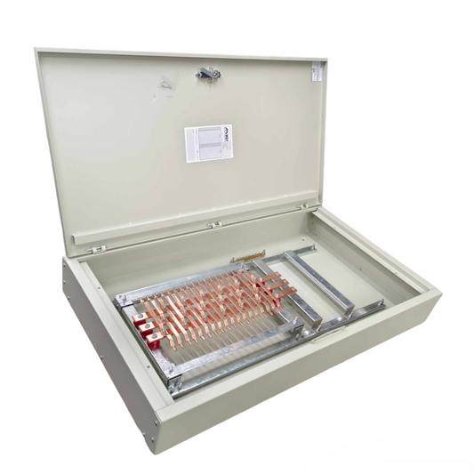 Panel Board for EZC250F 225A 25KAIC 3 Pole Main and 18 Branches 6KAIC 2 Pole Miniature ( Schneider), 3 Pole Main 2 Pole 18 Branches