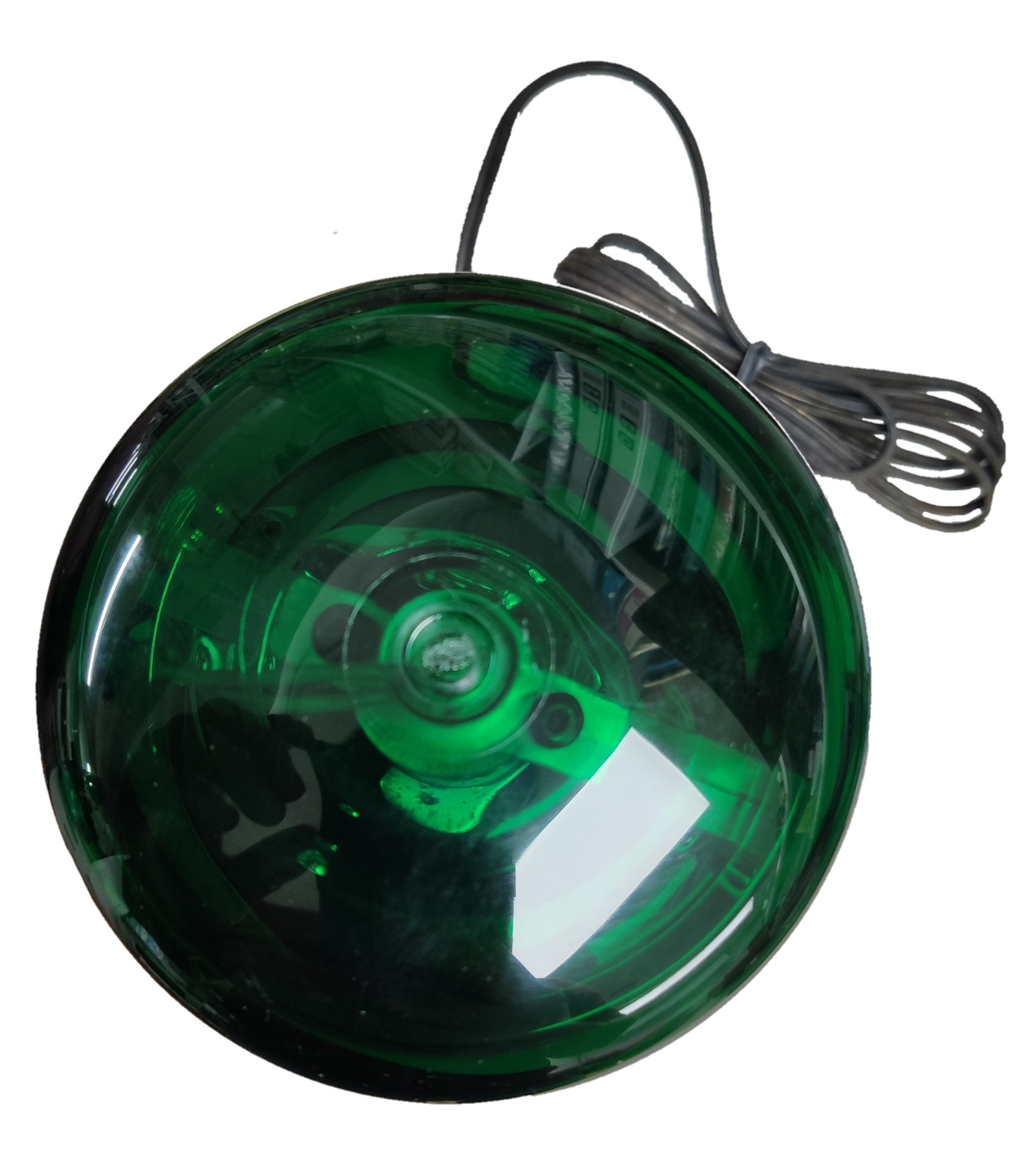 Revolving Light Warning 220V Green, Warning Light 220V Green with Black Base