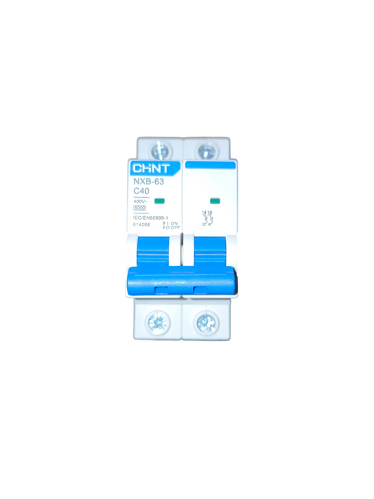 Chint 40A 2P Miniature Circuit Breaker 6KAIC 220V NXB-63 C40