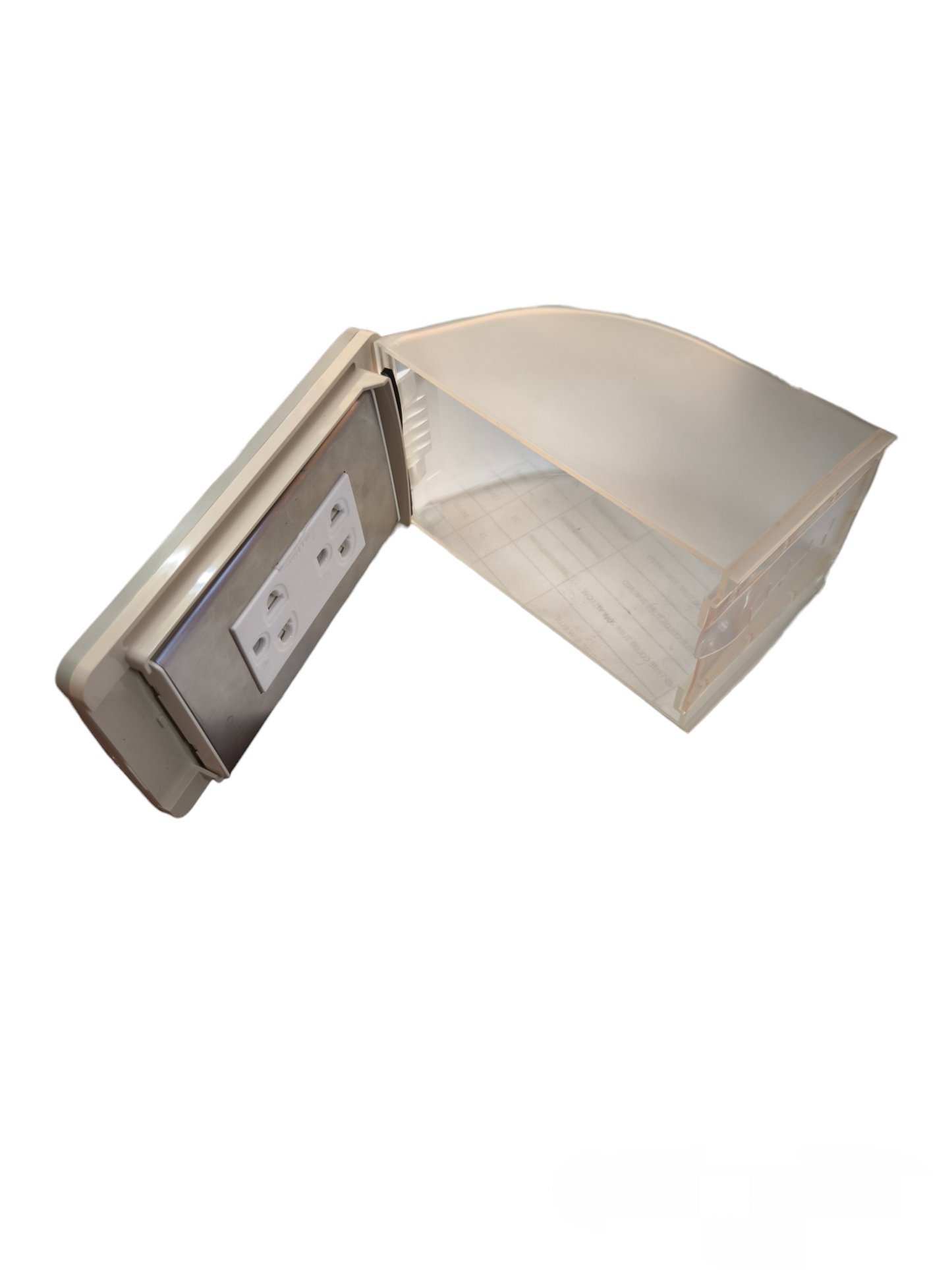 Omni Weatherproof Duplex Universal Outlet 16A 250V with Stainless Plate WPP-605+WWP-113S+WWG-402