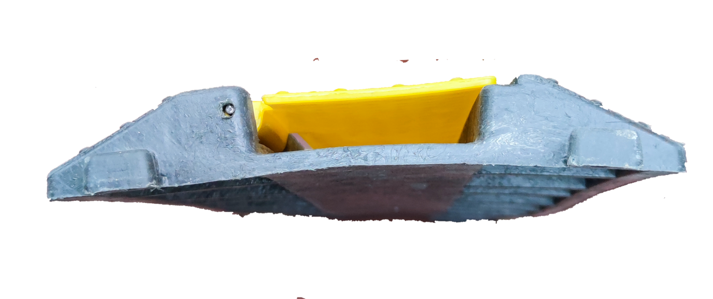 Grippes Cable Ramp Protector 1 Channel, 1 Meter x 22 cm x 3 cm, Rubber Ramp Cable Protector